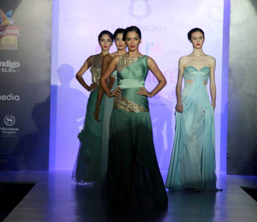 Lalit Dalmia collection at Banglore Fashion Week 2014