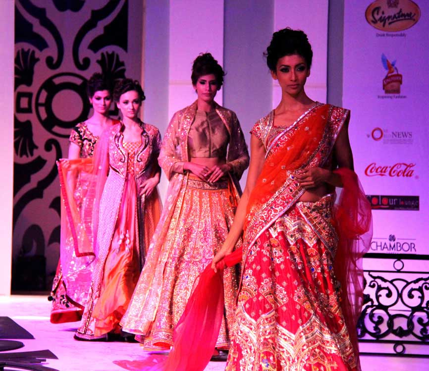 Lalit Dalmia Vedic Mantra collection at Punjab Fashion Tour 2015