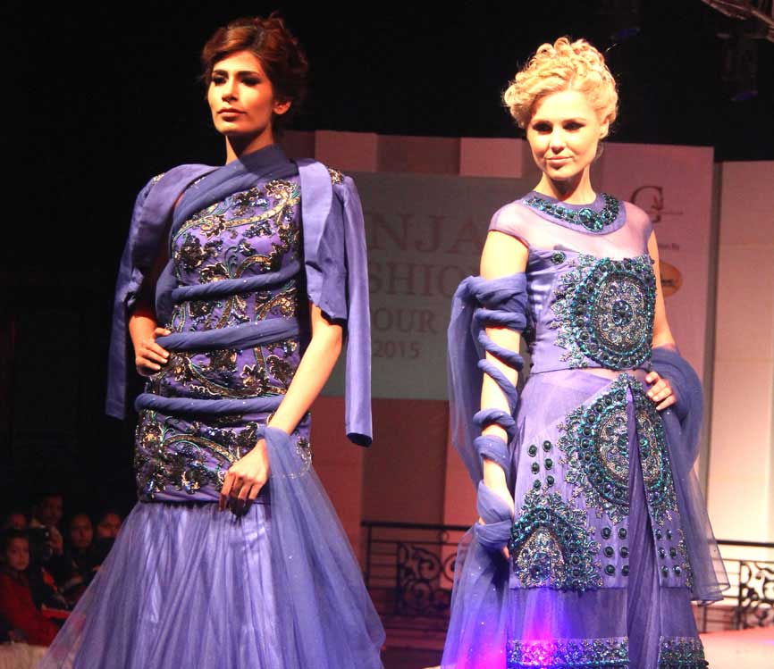 Lalit Dalmia Vedic Mantra collection at Punjab Fashion Tour 2015