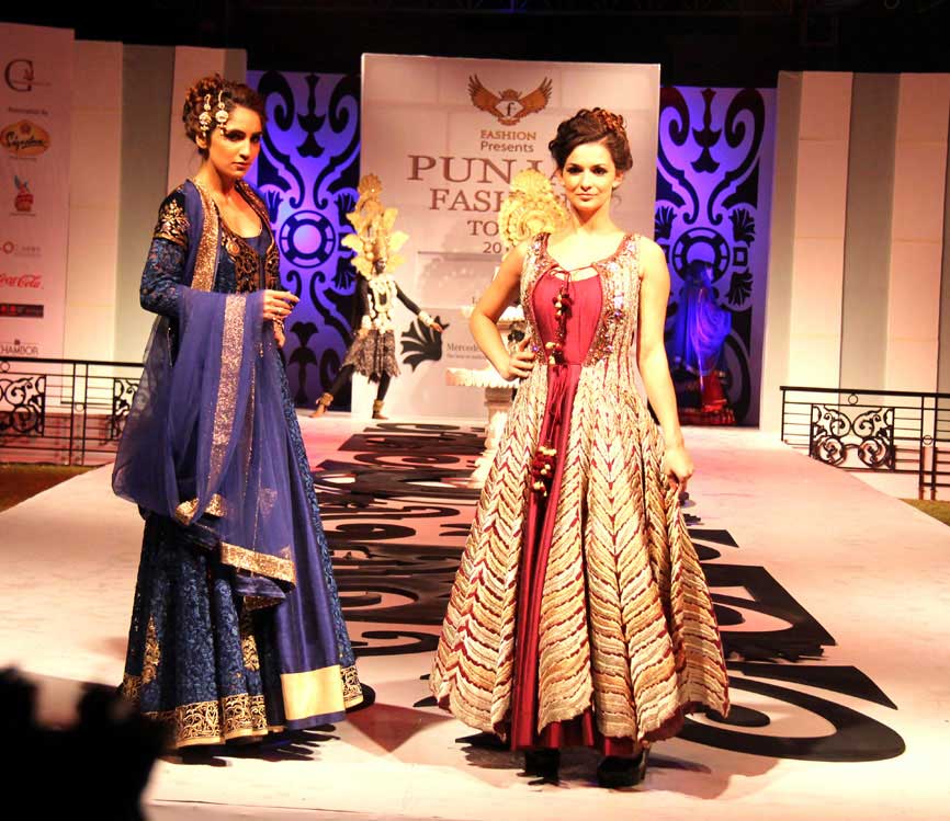 Lalit Dalmia Vedic Mantra collection at Punjab Fashion Tour 2015