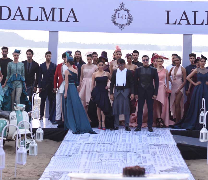 Lalit Dalmia's LA MODA collection at India Beach Fashion Week 2017