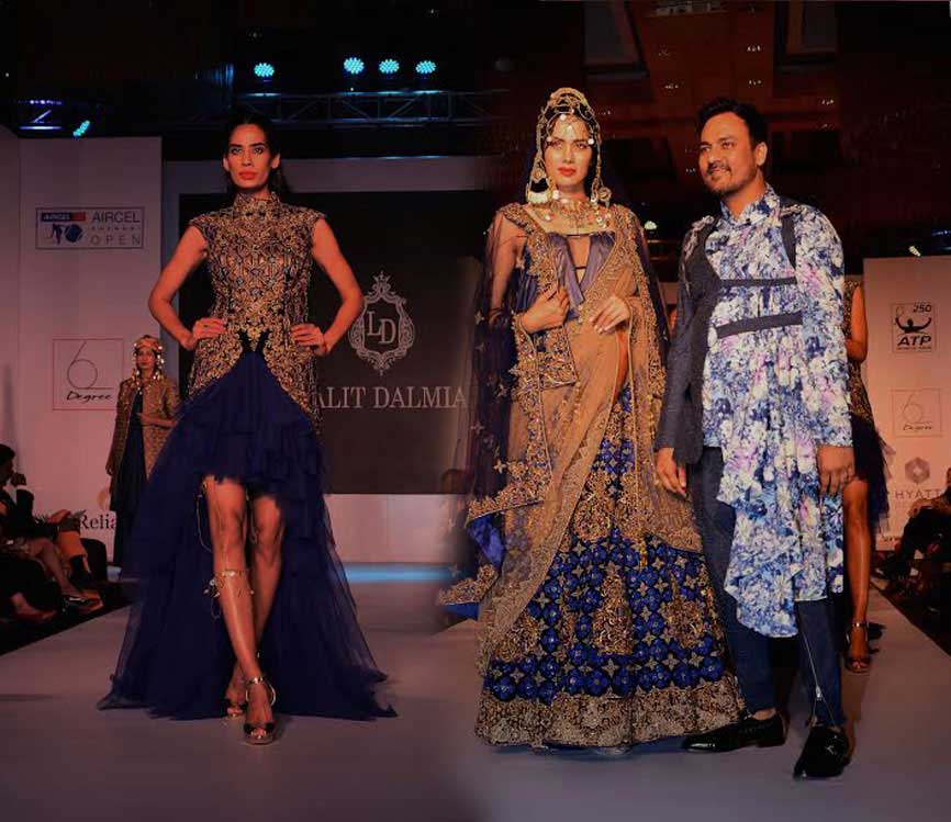 Lalit Dalmia collection at Aircel Chennai Open fashion show 2017 at Hyatt Regency