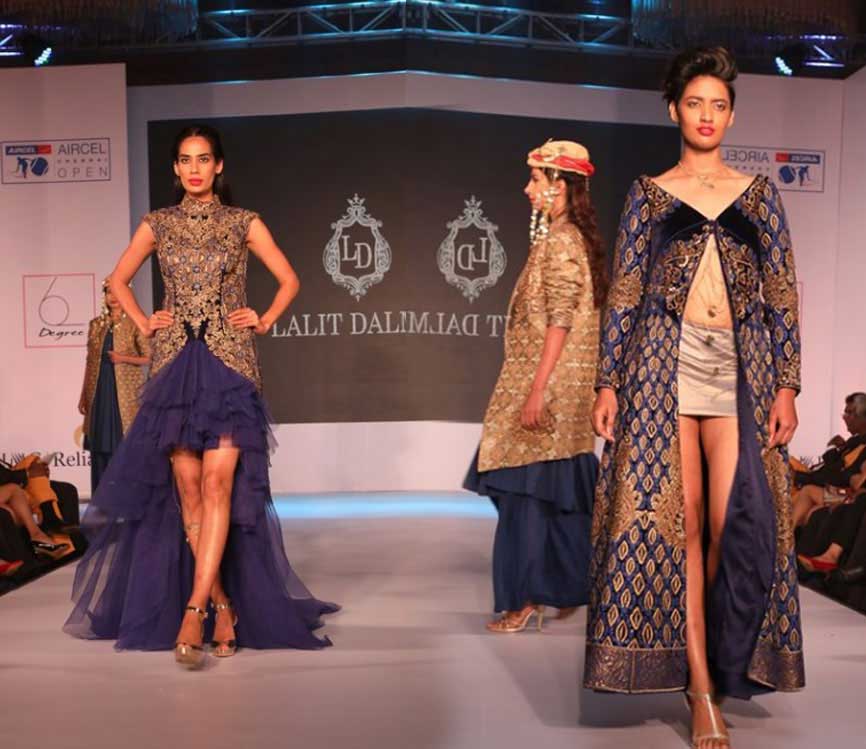 Lalit Dalmia collection at Aircel Chennai Open fashion show 2017 at Hyatt Regency