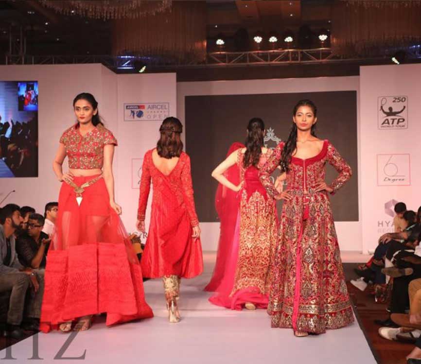 Lalit Dalmia collection at Aircel Chennai Open fashion show 2017 at Hyatt Regency