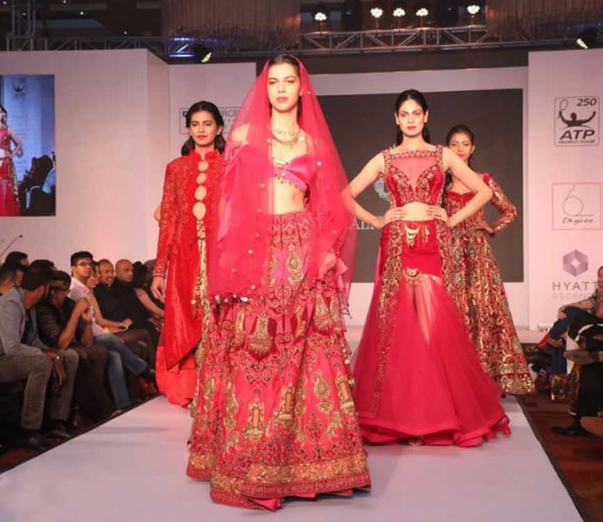 Lalit Dalmia collection at Aircel Chennai Open fashion show 2017 at Hyatt Regency